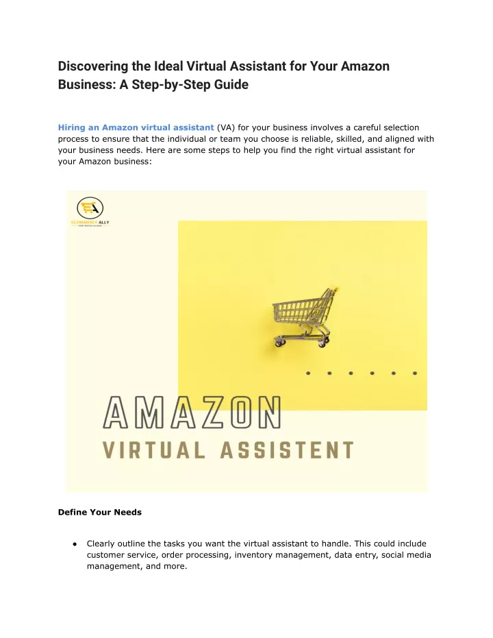 discovering the ideal virtual assistant for your