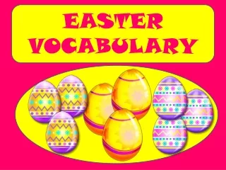 EASTER VOCABULARY (TYL)