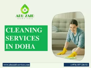 CLEANING SERVICES IN DOHA pptx