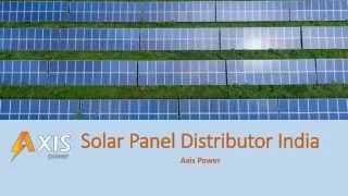 Solar Panel Distributor India