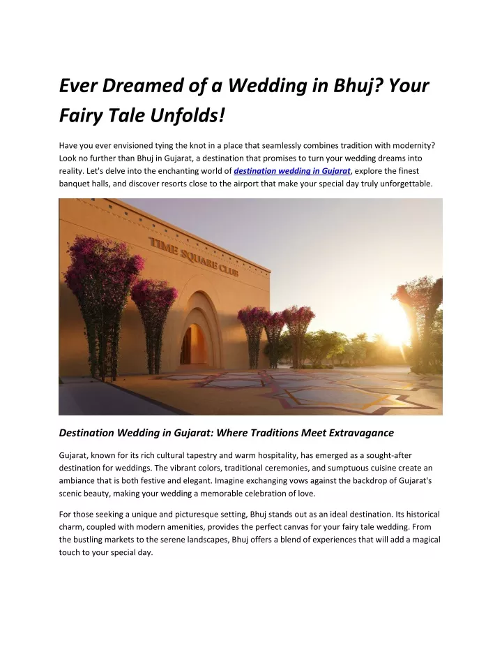 ever dreamed of a wedding in bhuj your fairy tale
