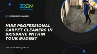 Hire Professional Carpet Cleaners in Brisbane Within Your Budget