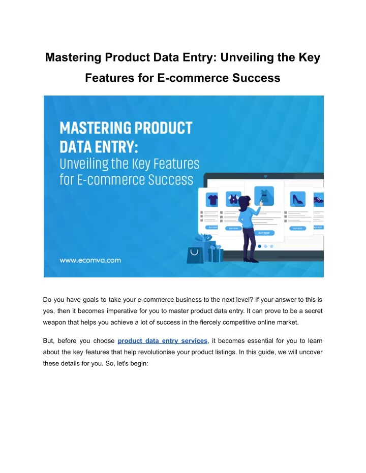 mastering product data entry unveiling the key