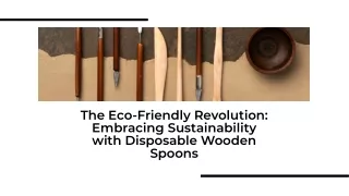 Accept Sustainability and Experience the Joy of Chalogreen's Disposable Wooden Spoons