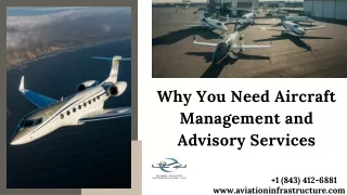 Why You Need Aircraft Management and Advisory Services