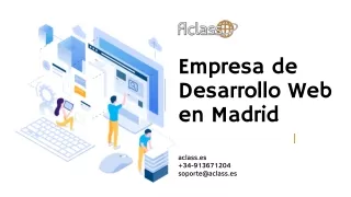 Empresa de Desarrollo Web en Madrid - Aclass