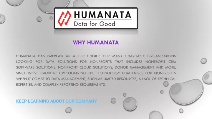 why humanata