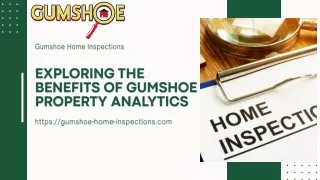Exploring the Benefits of Gumshoe Property Analytics