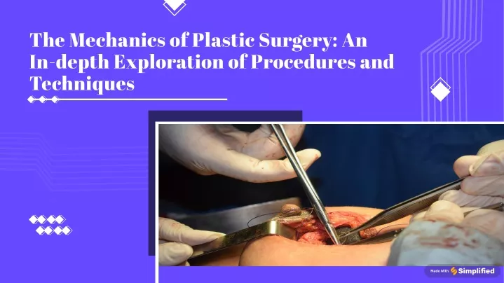 the mechanics of plastic surgery an in depth