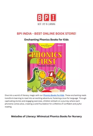 BPI INDIA - BEST ONLINE BOOK STORE