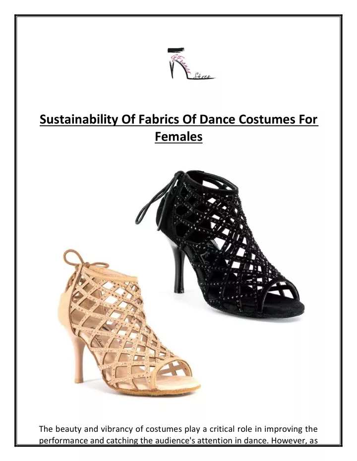 sustainability of fabrics of dance costumes