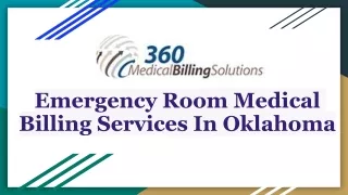 Oklahoma Emergency Room Medical Billing Services