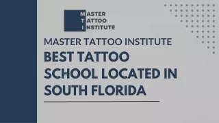 Master Tattoo Institute Leading Florida Tattoo Schools