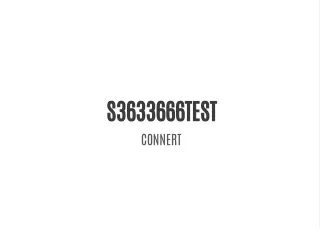 s3633666test connert