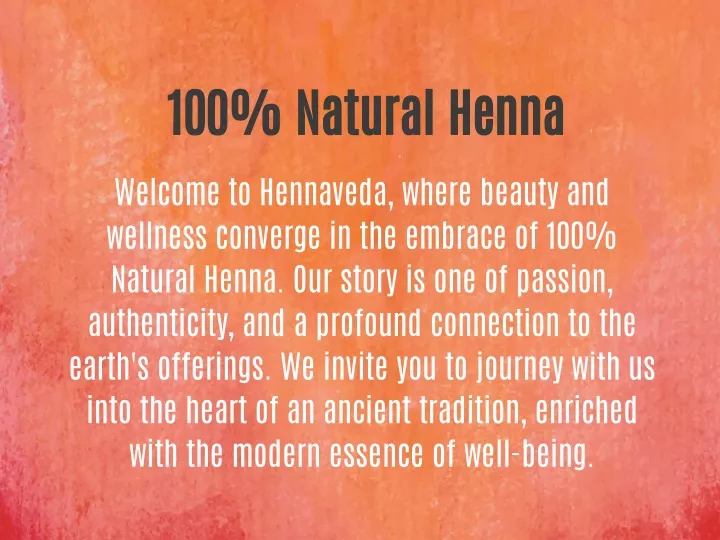 100 natural henna