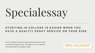 Specialessay - Best for Writing Services Online