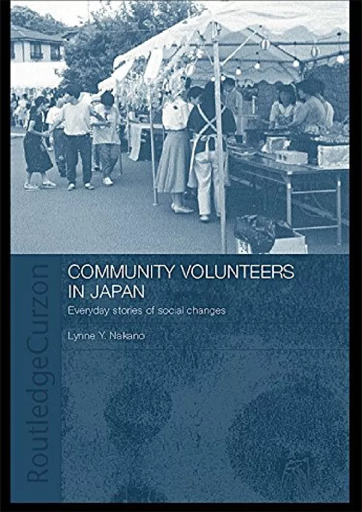 community volunteers in japan everyday stories