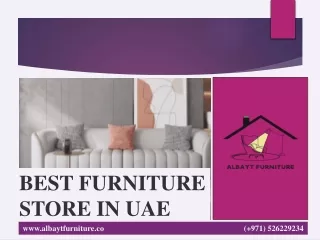 BEST FURNITURE STORE IN UAE pdf