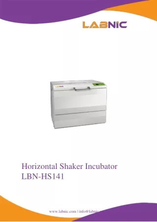 horizontal shaker incubator lbn hs141