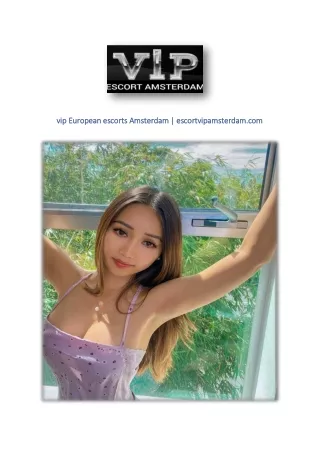 vip European escorts Amsterdam | escortvipamsterdam.com