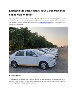 exploring the desert jewel your guide from blue