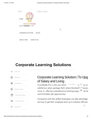 Corporate Learning Solutions