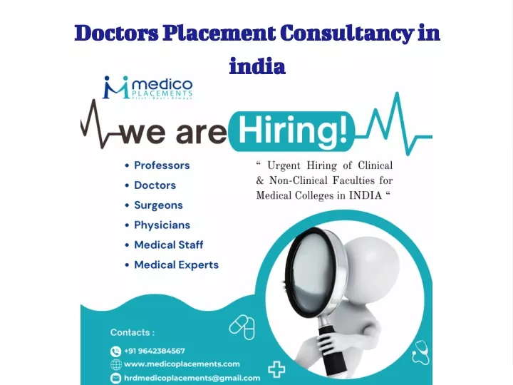 doctors placement consultancy in india