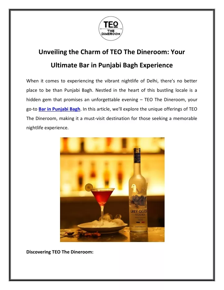 unveiling the charm of teo the dineroom your