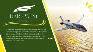 Private Jets VIP Catering Maldives