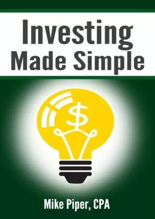 [PDF] ⭐DOWNLOAD⭐  Investing Made Simple: Index Fund Investing and ETF Investing