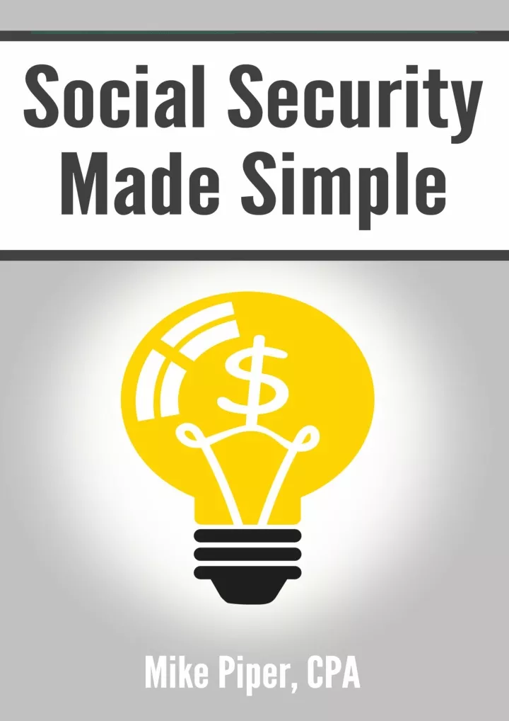 pdf read online social security made simple