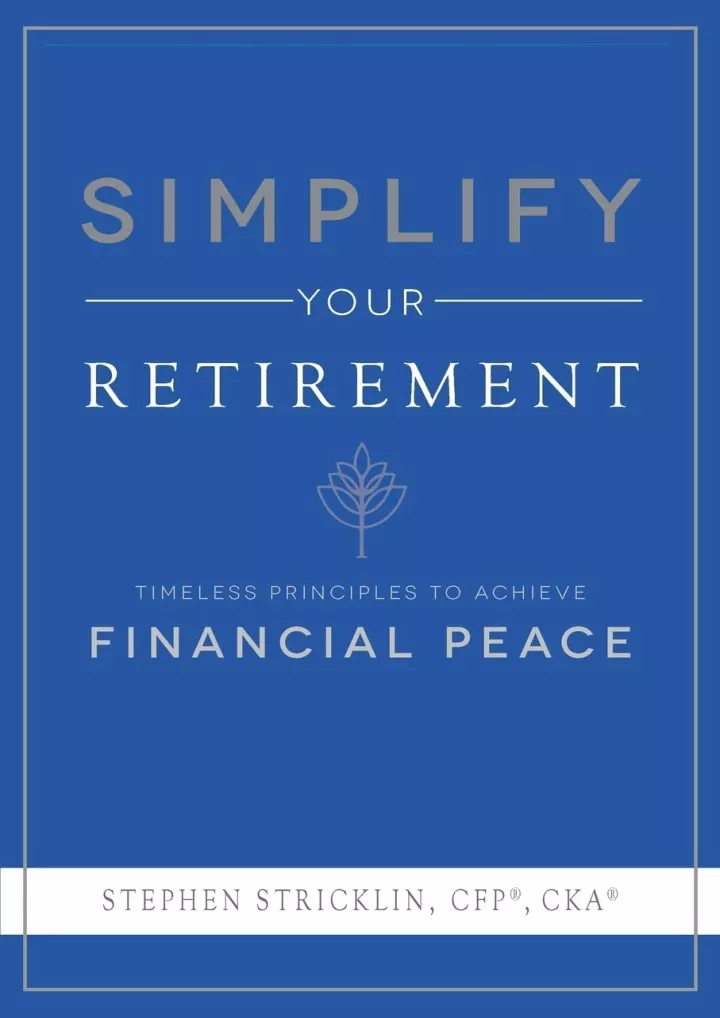 get pdf download simplify your retirement