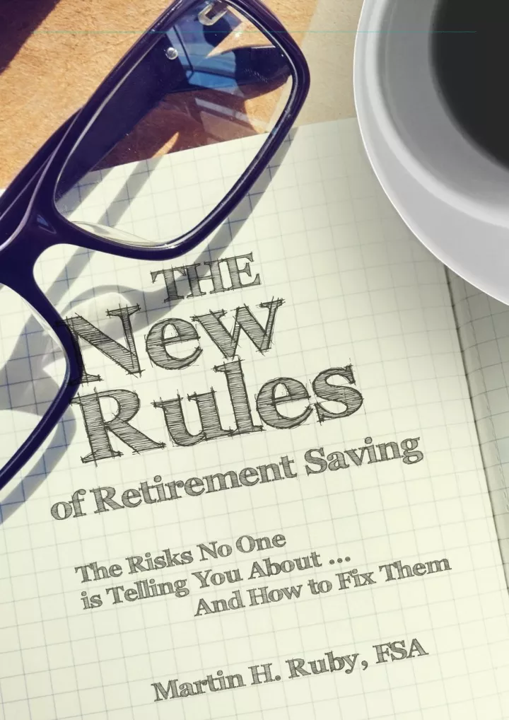 pdf read online the new rules of retirement