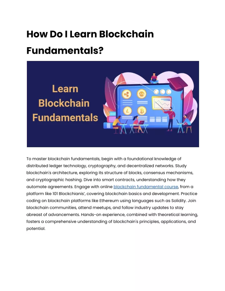 how do i learn blockchain fundamentals