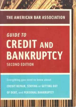 ✔Read❤ ebook [PDF]  American Bar Association Guide to Credit and Bankruptcy, Sec