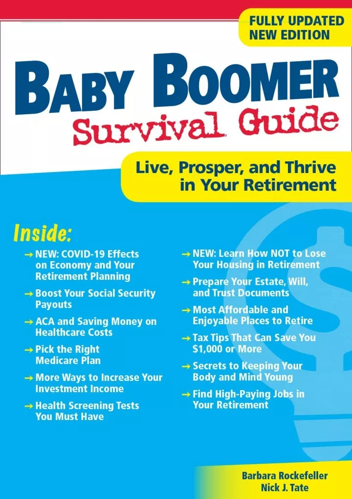 read ebook pdf baby boomer survival guide second