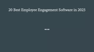 20 Best Employee Engagement Software in 2023
