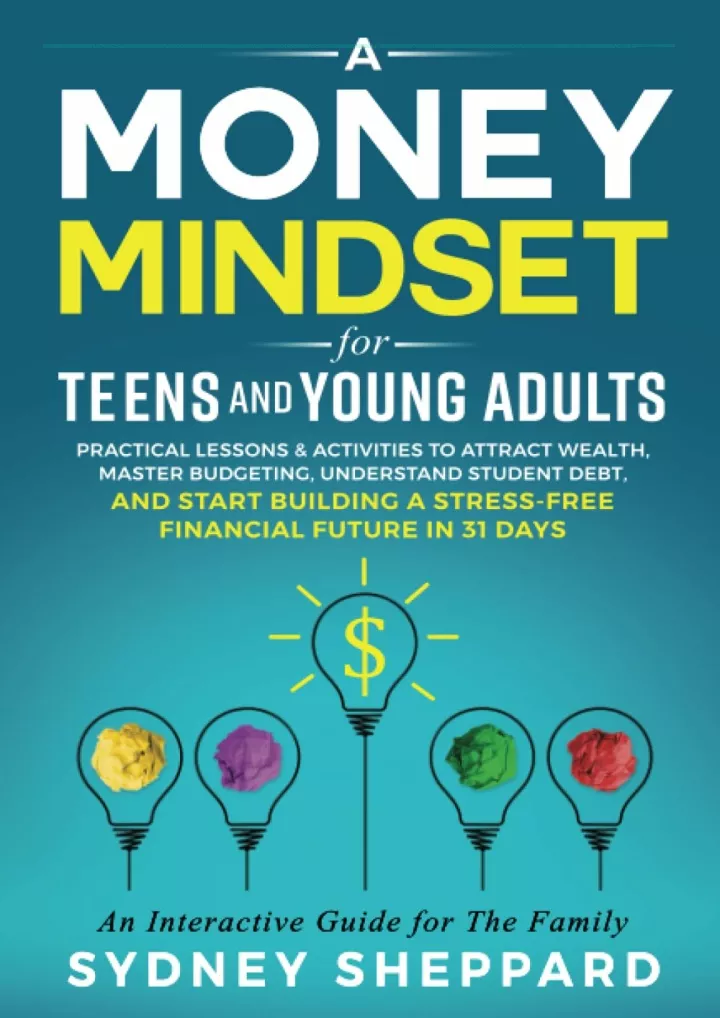 read ebook pdf money mindset for teens and young