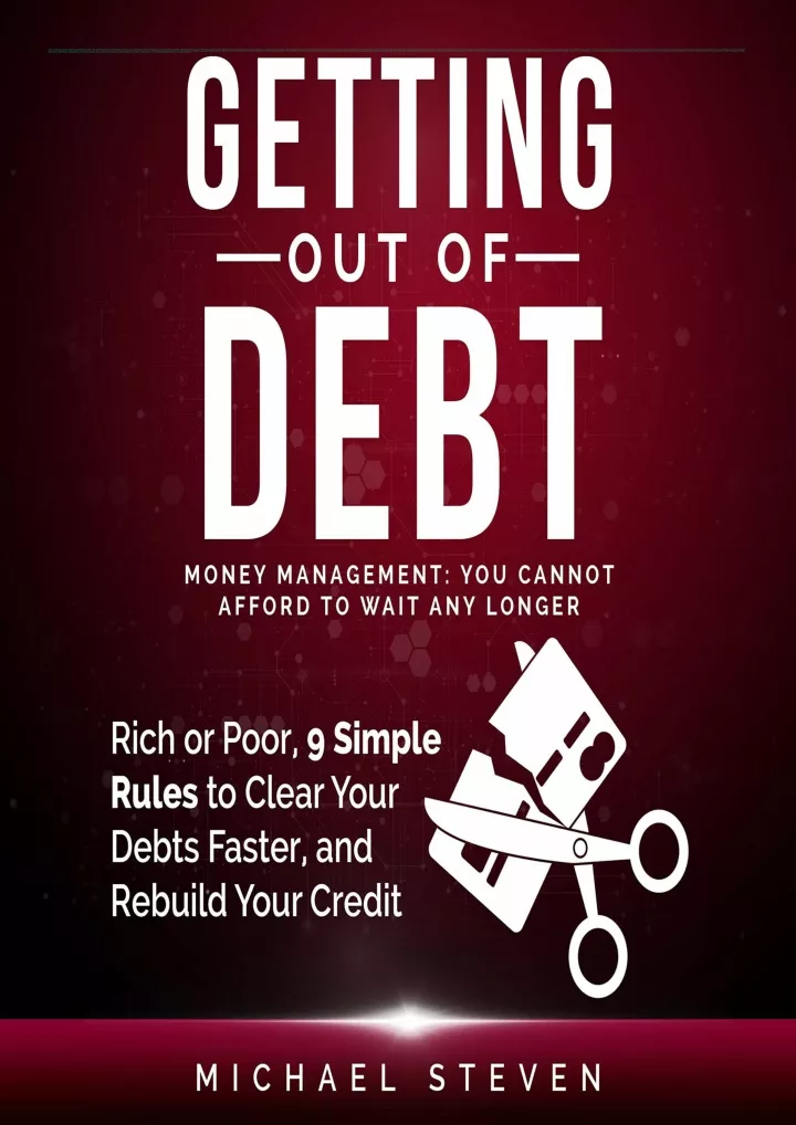 read pdf getting out of debt money management