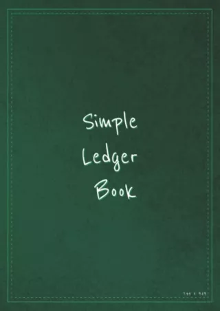 [✔Read❤ ⭐DOWNLOAD⭐]  Simple Ledger Book: Record Income and Expenses for Personal