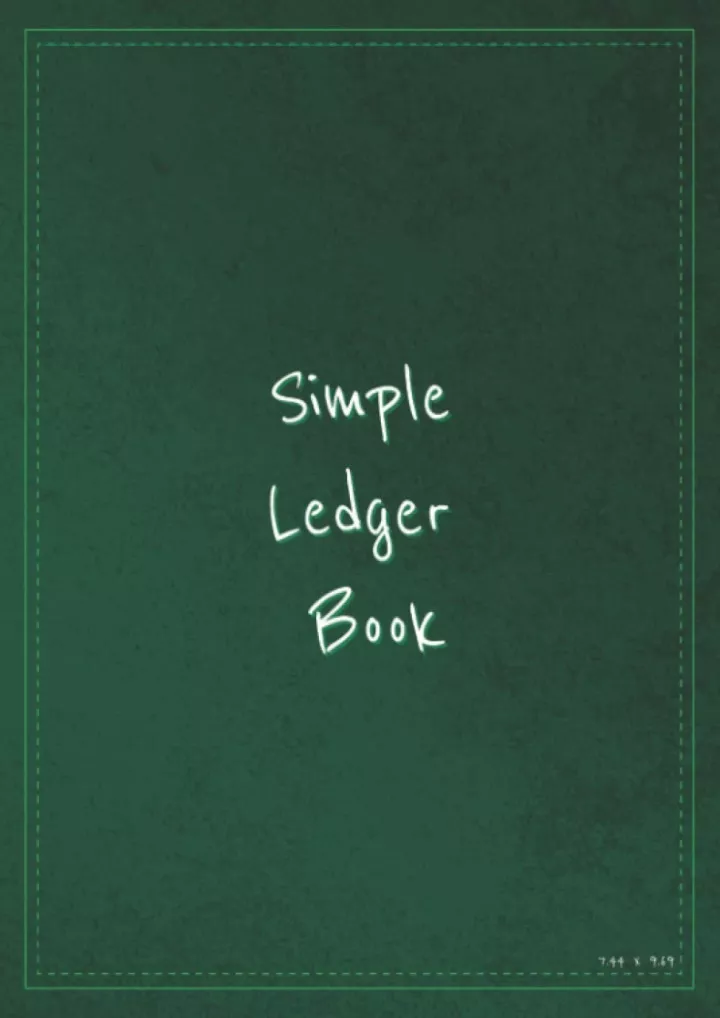 read download simple ledger book record income