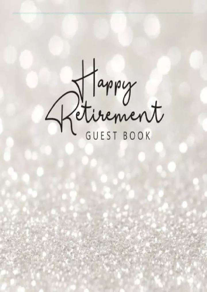 pdf happy retirement guest book for thoughts