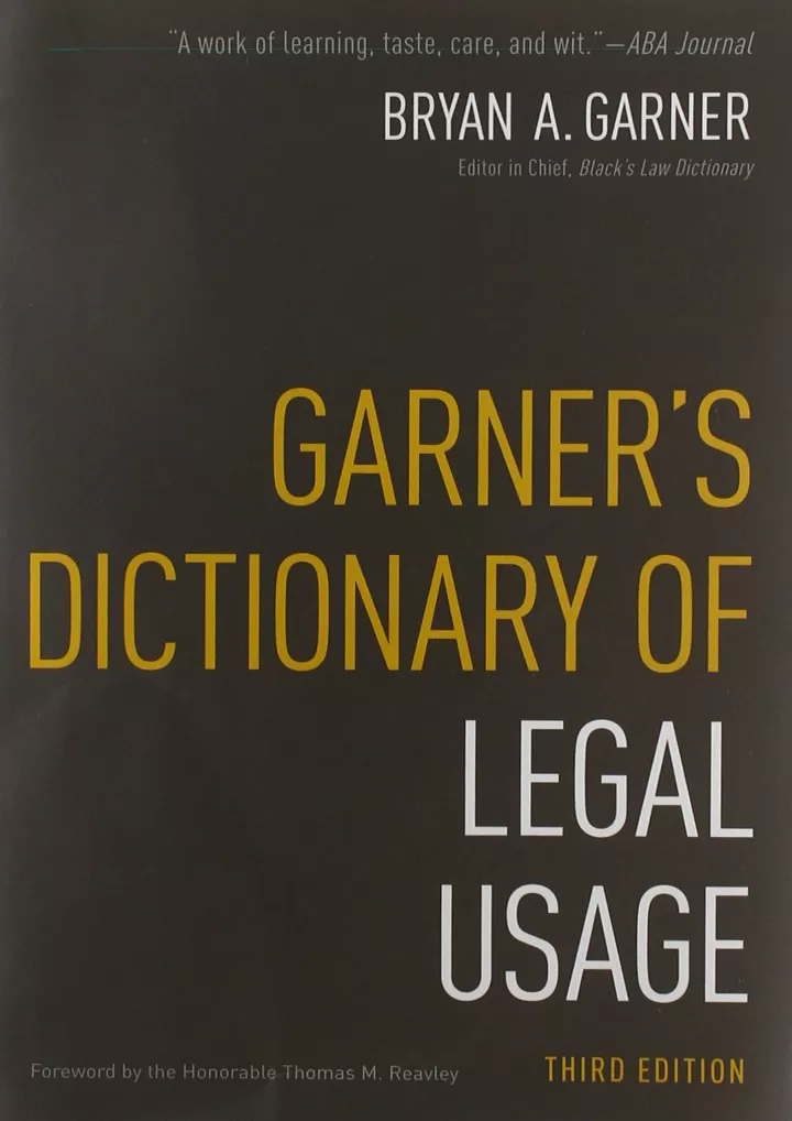 read pdf garner s dictionary of legal usage