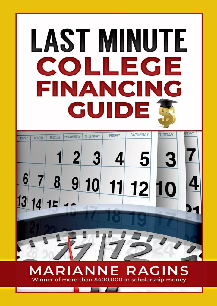 download book pdf last minute college financing