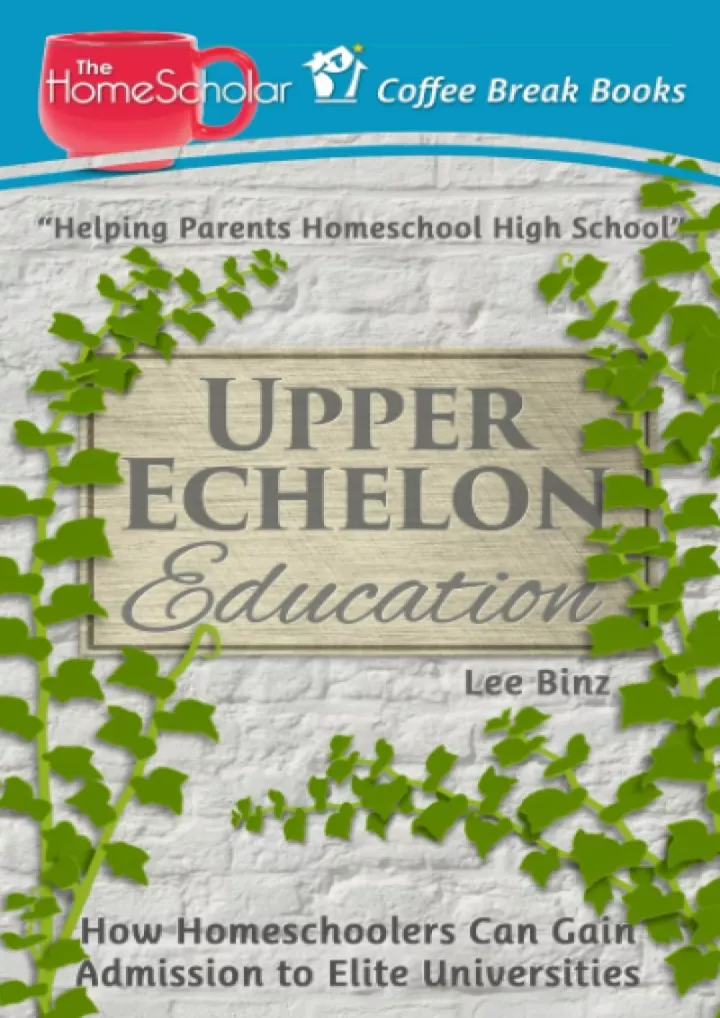 pdf upper echelon education how homeschoolers