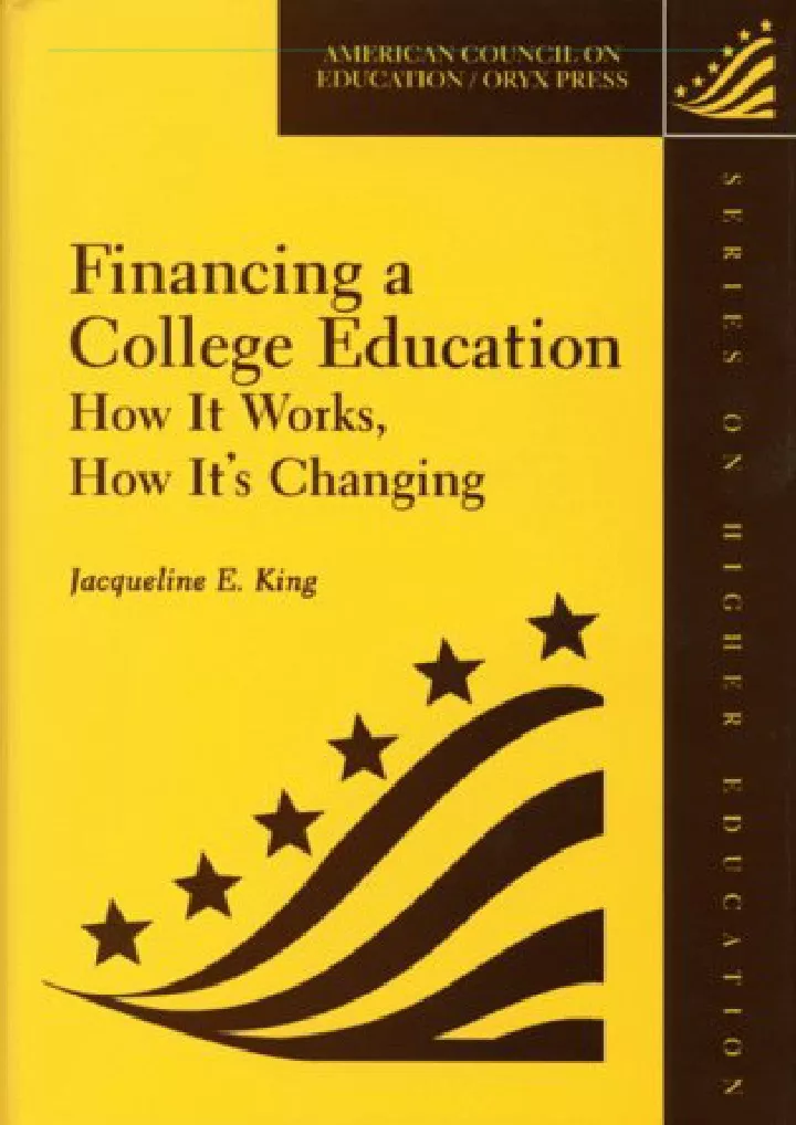 get pdf download financing a college education