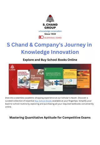 S Chand & Company's Journey in Knowledge Innovation