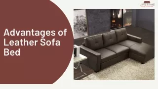 Advantages of Leather Sofa Bed