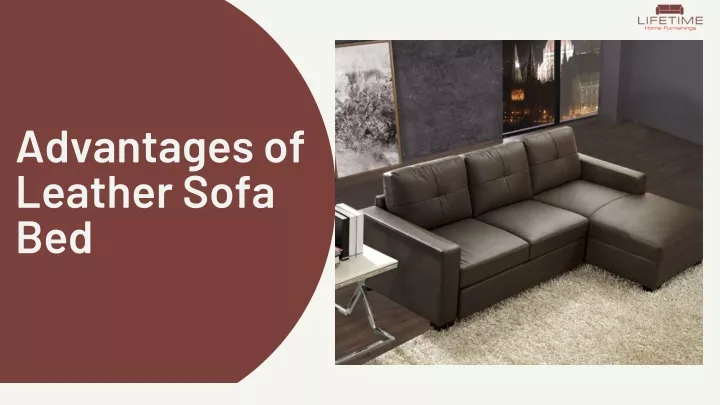 advantages of leather sofa bed