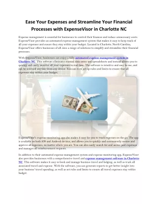 Expense Report Software Charlotte